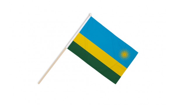 Rwanda Hand Flags